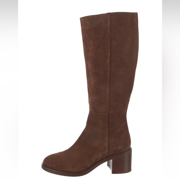 Aquatalia Baja Brown Suede Riding Boot - Picture 1 of 4